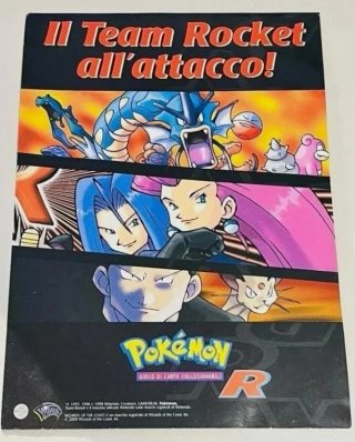 Locandina Pokémon Team Rocket 13x18 cm