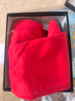 Botas altas rojas