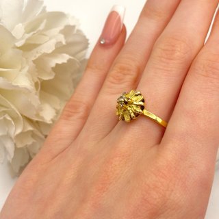 Anillo de oro 18kt con diamante