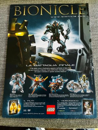 Locandina Bionicle 2003 LEGO Battaglia Finale