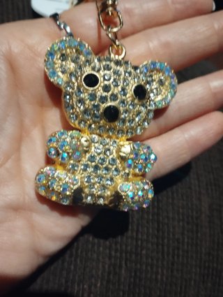Llavero Koala Brillante Dorado