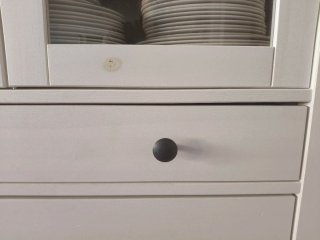Vitrina HEMNES Ikea Blanca con Cajones