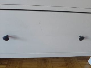 Vitrina HEMNES Ikea Blanca con Cajones
