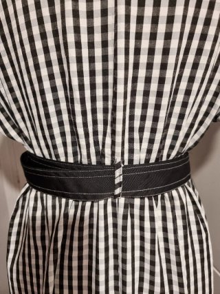 Vestido estampado cuadros Talla M