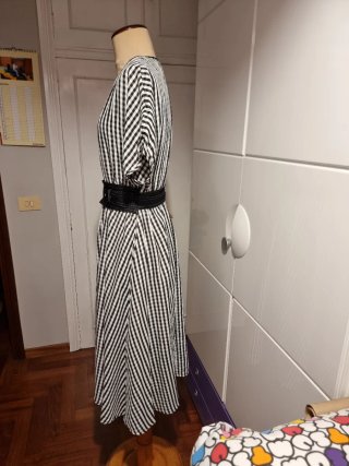 Vestido estampado cuadros Talla M