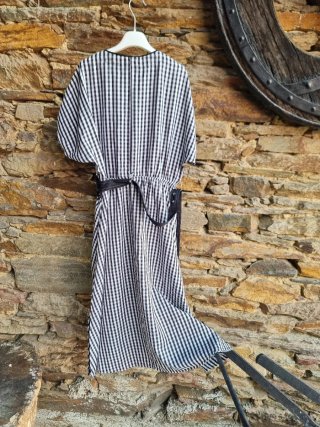 Vestido estampado cuadros Talla M