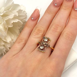 Anillo oro 18kt con diamantes