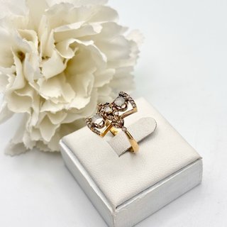 Anillo oro 18kt con diamantes