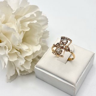 Anillo oro 18kt con diamantes