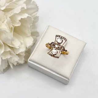 Anillo oro 18kt con diamantes