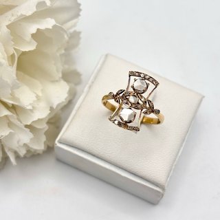 Anillo oro 18kt con diamantes