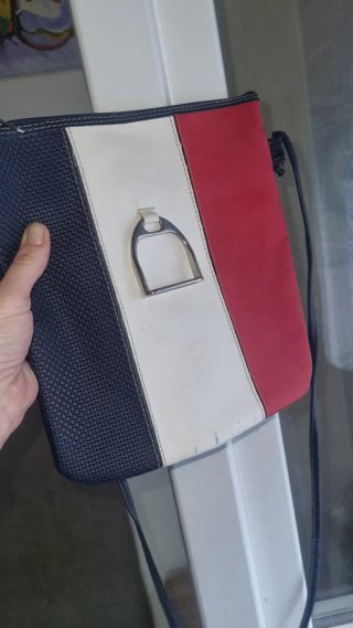 Bolso Tricolor Polipiel con Asa Larga