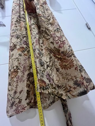 Vestido largo floral Massimo Dutti