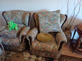 Conjunto de sofá de 3 lugares e 2 sofás individuai