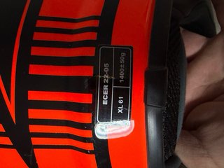 Casco Integral NZI Negro y naranja