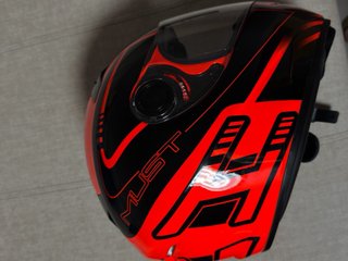 Casco Integral NZI Negro y naranja