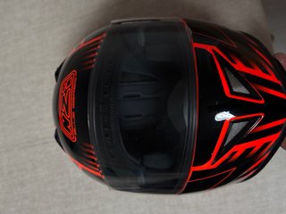 Casco Integral NZI Negro y naranja