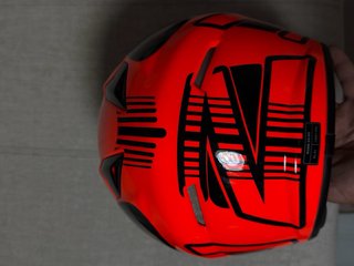 Casco Integral NZI Negro y naranja