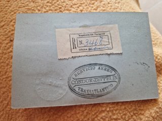 CARTA LED ZEPPELIN 1932 PARAGUAY VUELO GRAF ! RARA