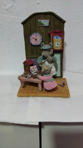 Fermalibri in miniatura con orsetti orologiai