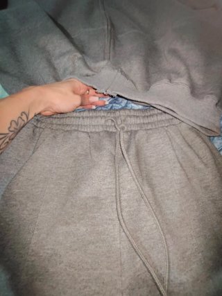 Conjunto bomber + chándal gris