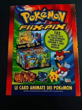 Locandina Pokémon Flix-Pix Merlin 2006 13x18 cm