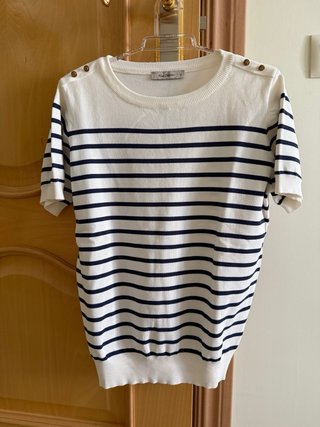 Camiseta rayas marinera azul marino