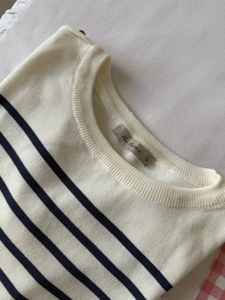 Camiseta rayas marinera azul marino