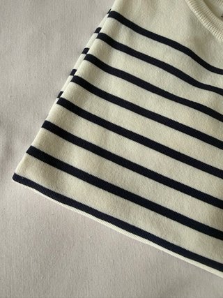 Camiseta rayas marinera azul marino