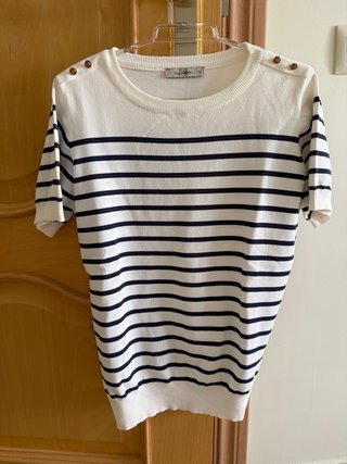 Camiseta rayas marinera azul marino