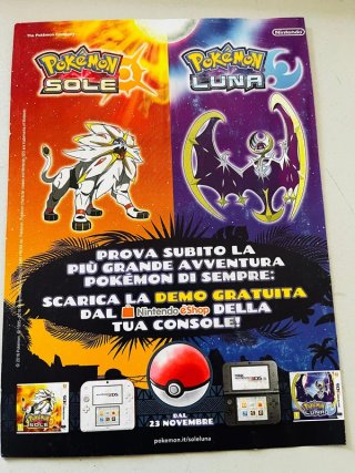 Locandina Pokémon Sole Luna 13x18 cm