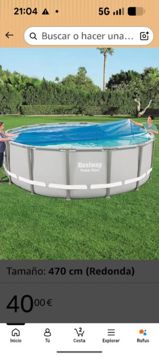 Cubierta Solar Piscina Bestway 470 cm