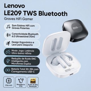 Lenovo LE209 TWS Bluetooth - Graves HiFi Gamer