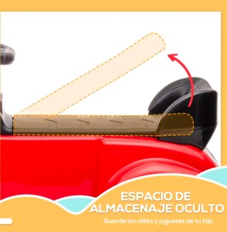Cochecito infantil anti-vuelco rojo