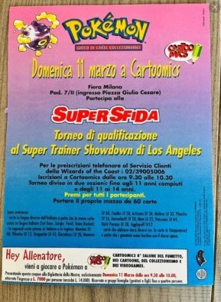 Locandina Pokémon SuperSfida Milano 2001