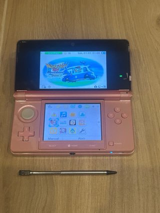 Nintendo 3DS Rosa + Inazuma Eleven