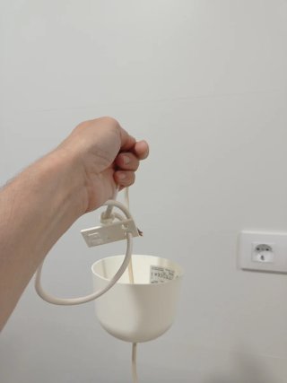 Lámpara colgante Ikea blanca