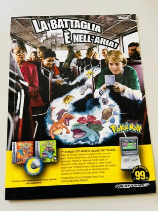 Locandina Pokémon 2004 Gameboy Rosso