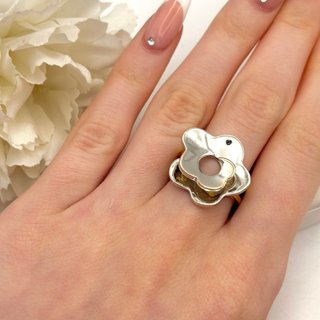 Anillo Flor Oro 18kt