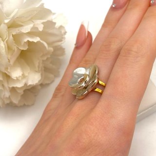 Anillo Flor Oro 18kt