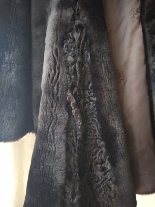Abrigo de piel elegante