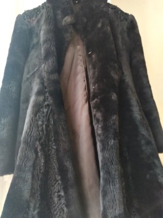 Abrigo de piel elegante