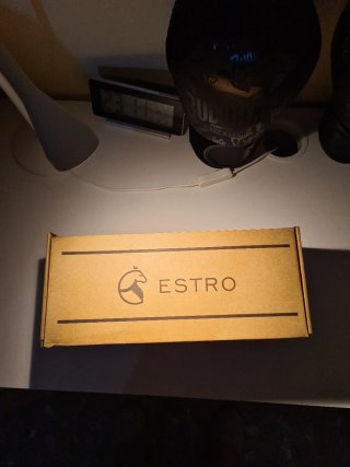 Zapatilla da casa in pelle marrone e giallo