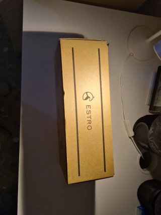 Zapatilla da casa in pelle marrone e giallo