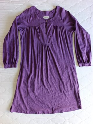 Túnica violeta Vera Luna algodón talla M