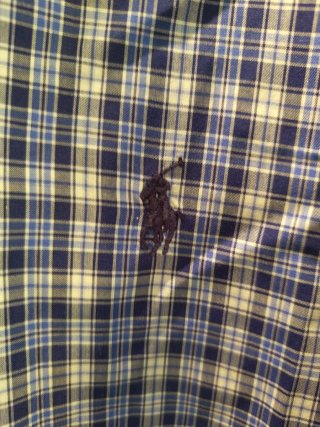 Camisa Polo Ralph Lauren Cuadros Azul XL