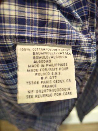 Camisa Polo Ralph Lauren Cuadros Azul XL