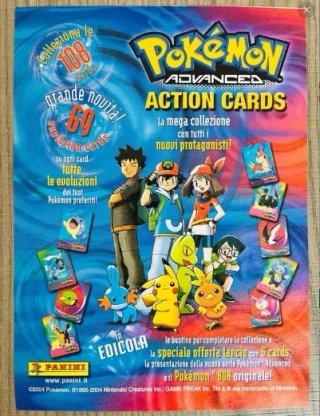 Locandina Pokémon Advanced Action Cards 2004