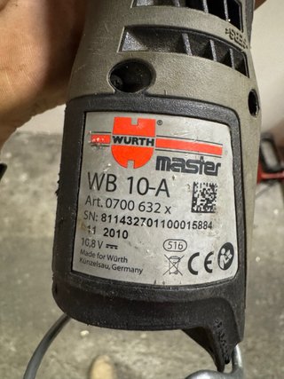 Atornillador Eléctrico Meister WB 10-A
