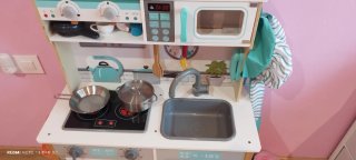 Cocina de juguete de madera